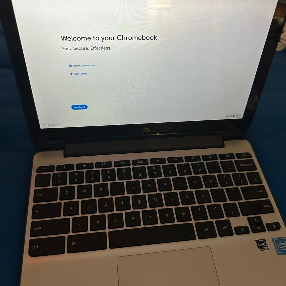 HP Chromebook with Black and Silver Finish